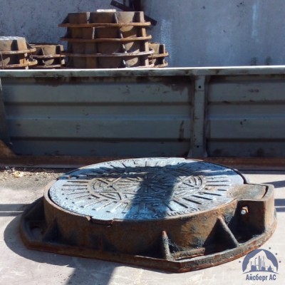 Люк чугунный канализационный тяжёлый тип "Т" С250 купить в Караганде