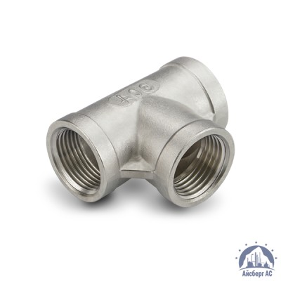 Тройник нержавеющий ВР-ВР-ВР DN 65 2 1/2" 76,1 мм AISI 304 купить в Караганде