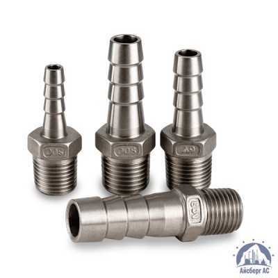 Штуцер шланговый нержавеющий «ёлочка» DN 50 2" 60,3х50 мм AISI 316 НР купить в Караганде