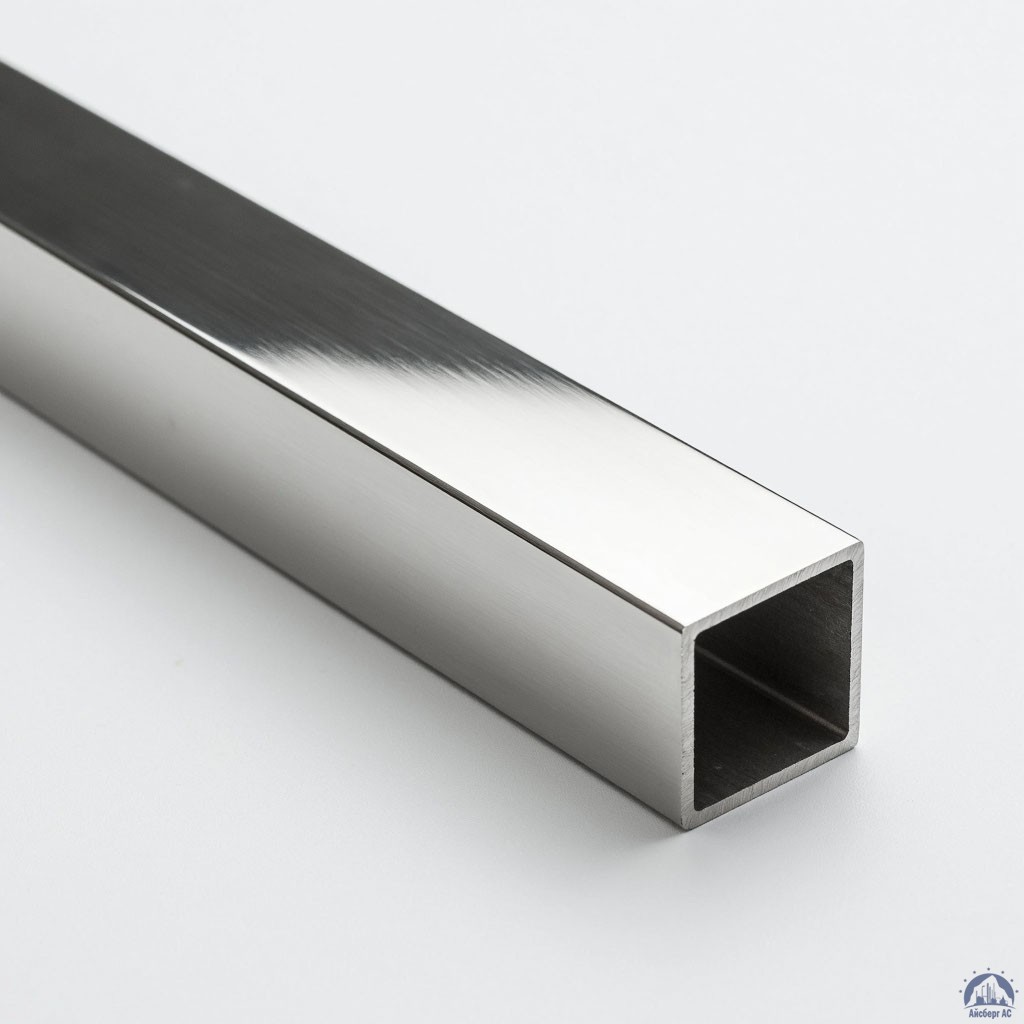 Труба нержавеющая квадратная 50х50х2 мм зеркальная AISI 304 DIN 2395