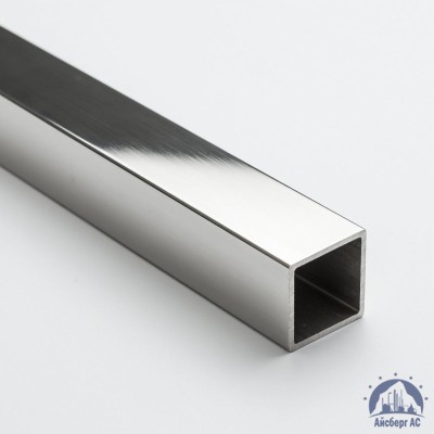 Труба нержавеющая квадратная 50х50х2 мм зеркальная AISI 304 DIN 2395 купить в Караганде