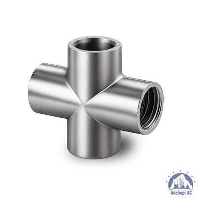 Крестовина нержавеющая DN 15 1/2" 21,3 мм AISI 304 ВР-ВР-ВР-ВР купить в Караганде