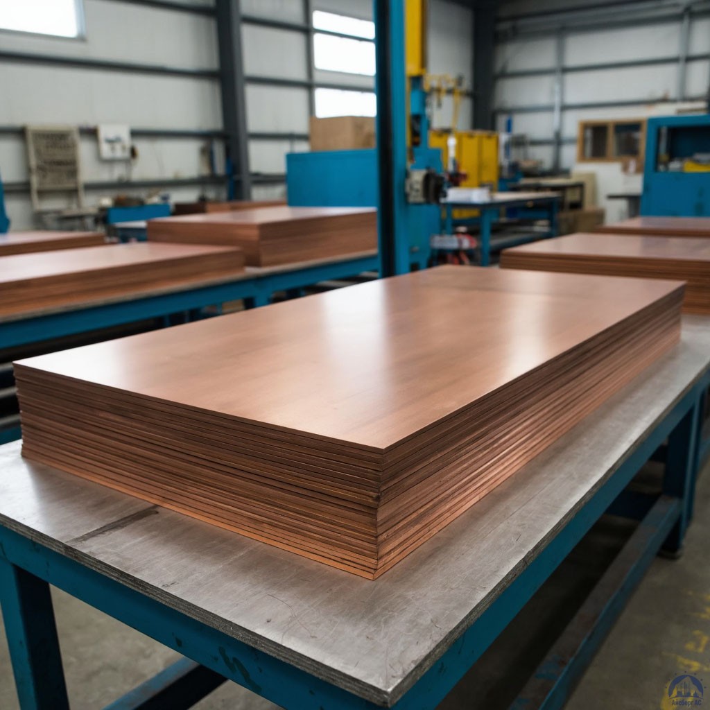 Плита бронзовая 12х600х1500 мм БРХЦР