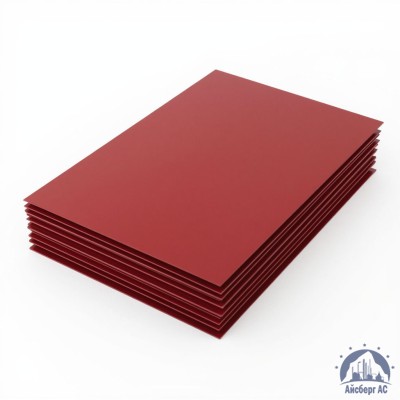 Лист с полимерным покрытием 0,35х1250х2500 мм RAL 3011 купить в Караганде