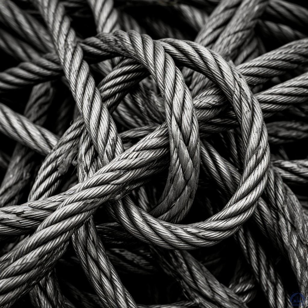 Канат 51 мм ГОСТ 2688-80 свивка ЛК-Р 6х19 (1+6+6/6)+1