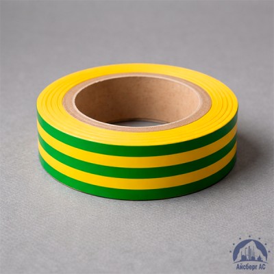 Лента изоляционная ПВХ (Полимерпак) 15 мм жёлто-зеленая купить в Караганде