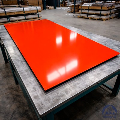 Лист с полимерным покрытием 0,35х1250х2500 мм RAL 2001 купить в Караганде